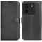 Coque portefeuille Phonesta Litchi Skin pour Xiaomi Poco M7 Pro - Noir