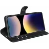 Coque portefeuille Phonesta Litchi Skin pour Xiaomi Redmi Note 14 Pro 4G - Noir 4