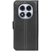 Coque portefeuille Phonesta Litchi Skin pour Xiaomi Redmi Note 14 Pro 5G / Xiaomi Poco X7 - Noir 2