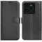 Coque portefeuille Phonesta Litchi Skin pour Realme GT 7 Pro - Noir