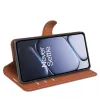Coque portefeuille Phonesta Litchi Skin pour OnePlus 15R - Marron 4