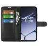 Coque portefeuille Phonesta Litchi Skin pour OnePlus 15R - Noir 3