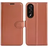 Coque portefeuille Phonesta Litchi Skin pour OnePlus Nord 5 - Marron 0