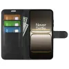 Coque portefeuille Phonesta Litchi Skin pour OnePlus Nord 5 - Noir 4