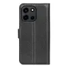 Coque portefeuille Phonesta Litchi Skin pour OnePlus Nord 6 - Noir 2