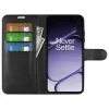 Coque portefeuille Phonesta Litchi Skin pour OnePlus Nord 6 - Noir 3