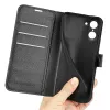 Coque portefeuille Phonesta Litchi Skin pour OnePlus Nord CE5 - Noir 5