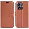 Coque portefeuille Phonesta Litchi Skin pour HONOR 600 Lite - Marron 0