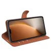 Coque portefeuille Phonesta Litchi Skin pour HONOR Magic8 Pro - Marron 4