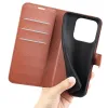 Coque portefeuille Phonesta Litchi Skin pour Xiaomi 17 - Marron 5