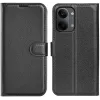 Coque portefeuille Phonesta Litchi Skin pour Xiaomi Poco X8 Pro Max - Noir 0