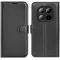 Coque portefeuille Phonesta Litchi Skin pour Xiaomi Redmi Note 15 Pro 5G - Noir