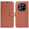 Coque portefeuille Phonesta Litchi Skin pour Xiaomi Redmi Note 15 Pro Plus / Xiaomi Poco M8 Pro - Marron 0
