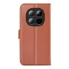 Coque portefeuille Phonesta Litchi Skin pour Xiaomi Redmi Note 15 Pro Plus / Xiaomi Poco M8 Pro - Marron 2