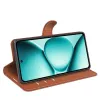 Coque portefeuille Phonesta Litchi Skin pour Xiaomi Redmi Note 15 Pro Plus / Xiaomi Poco M8 Pro - Marron 4