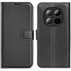 Coque portefeuille Phonesta Litchi Skin pour Xiaomi Redmi Note 15 Pro Plus / Xiaomi Poco M8 Pro - Noir 0