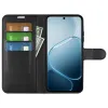 Coque portefeuille Phonesta Litchi Skin pour Oppo A6x - Noir 3