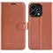 Coque portefeuille Phonesta Litchi Skin pour Oppo Reno15 - Marron
