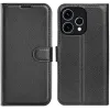 Coque portefeuille Phonesta Litchi Skin pour Oppo Reno15 - Noir 0
