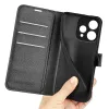 Coque portefeuille Phonesta Litchi Skin pour Oppo Reno15 - Noir 5