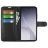 Coque portefeuille Phonesta Litchi Skin pour Oppo Reno15 F/FS - Noir 3