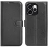 Coque portefeuille Phonesta Litchi Skin pour Oppo Reno15 Pro - Noir 0