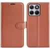 Coque portefeuille Phonesta Litchi Skin pour Motorola Edge 70 Fusion - Marron 0