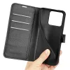 Coque portefeuille Phonesta Litchi Skin pour Motorola Edge 70 Fusion - Noir 5