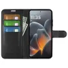 Coque portefeuille Phonesta Litchi Skin pour Motorola Signature - Noir 3