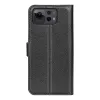 Coque portefeuille Phonesta Litchi Skin pour Asus Zenfone 12 Ultra - Noir 2