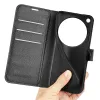 Coque portefeuille Phonesta Litchi Skin pour Oppo Find X9 Ultra - Noir 5