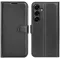 Coque portefeuille Phonesta Litchi Skin pour Samsung Galaxy S25 FE - Noir