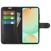 Coque portefeuille Phonesta Litchi Skin pour Samsung Galaxy S25 FE - Noir 3