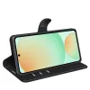 Coque portefeuille Phonesta Litchi Skin pour Samsung Galaxy S25 FE - Noir 4