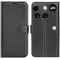Coque portefeuille Phonesta Litchi Skin pour Nothing Phone (3) - Noir