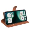 Coque portefeuille Phonesta Litchi Skin pour Nothing Phone (3a) Lite - Marron 4