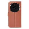 Coque portefeuille Phonesta Litchi Skin pour Nothing Phone (3a) Pro - Marron 2