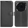 Coque portefeuille Phonesta Litchi Skin pour Nothing Phone (3a) Pro - Noir 0
