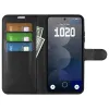 Coque portefeuille Phonesta Litchi Skin pour Nothing Phone (3a) Pro - Noir 3