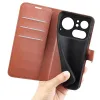 Coque portefeuille Phonesta Litchi Skin pour Nothing Phone (4a) Pro - Marron 5