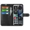 Coque portefeuille Phonesta Litchi Skin pour Nothing Phone (4a) Pro - Noir 3
