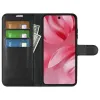 Coque portefeuille Phonesta Litchi Skin pour Google Pixel 10 / 10 Pro - Noir 3