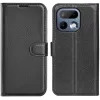 Coque portefeuille Phonesta Litchi Skin pour Realme 16 Pro - Noir 0
