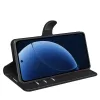 Coque portefeuille Phonesta Litchi Skin pour Realme GT 8 Pro - Noir 4
