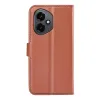 Coque portefeuille Phonesta Litchi Skin pour HONOR 400 - Marron 2