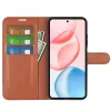 Coque portefeuille Phonesta Litchi Skin pour HONOR 400 - Marron 3
