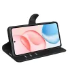 Coque portefeuille Phonesta Litchi Skin pour HONOR 400 - Noir 4