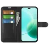Coque portefeuille Phonesta Litchi Skin pour HONOR 400 Lite - Noir 3