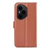 Coque portefeuille Phonesta Litchi Skin pour HONOR 400 Pro - Marron 2