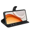 Coque portefeuille Phonesta Litchi Skin pour HONOR Magic8 Lite - Noir 4